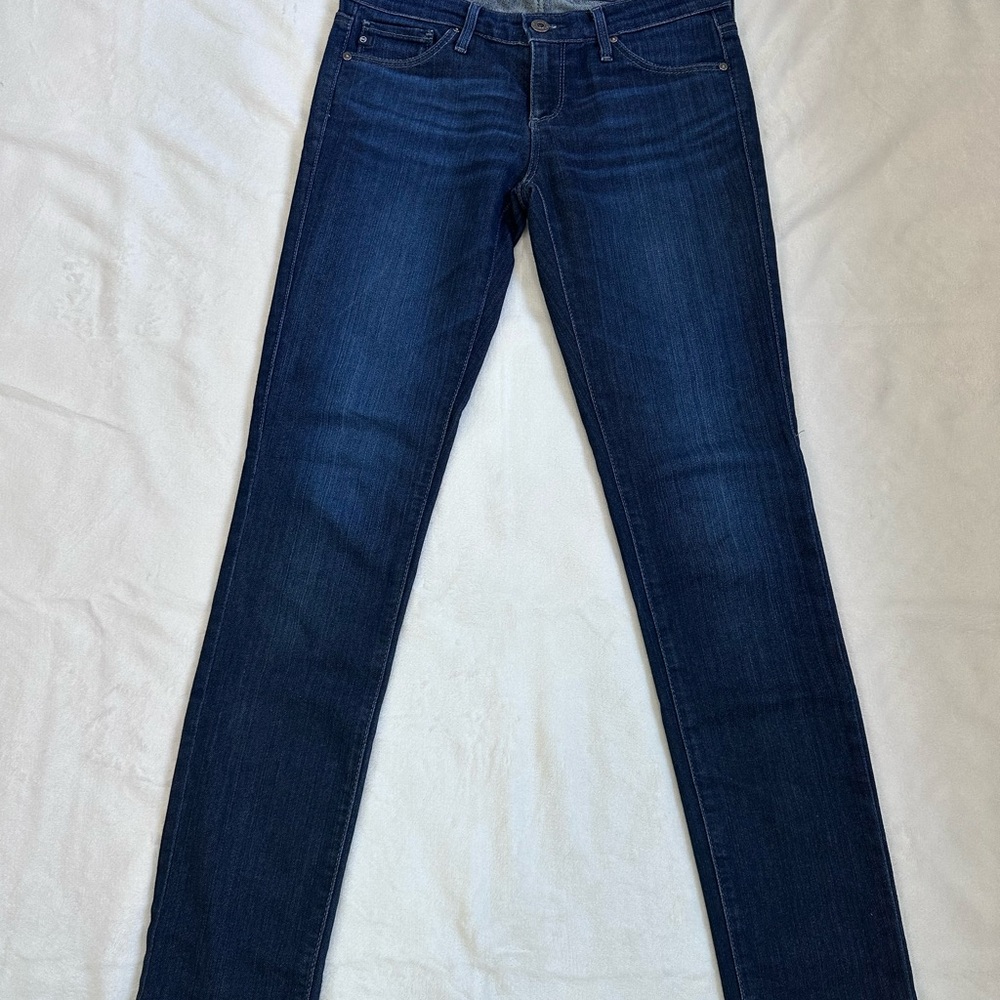 AG Adriano Goldschmied The Stilt Cigarette Leg Jeans Size 25R Dark Wash Women’s